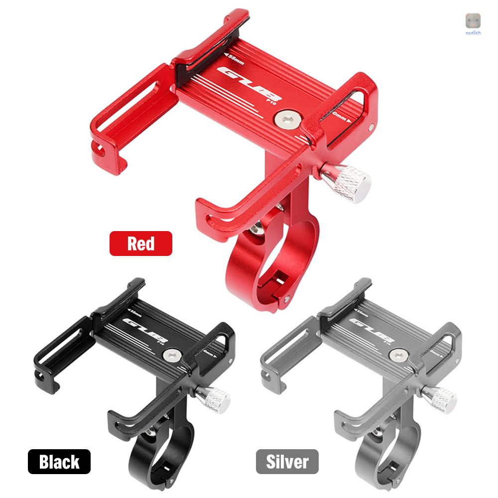 Giá Đỡ Điện Thoại Bằng Hợp Kim Nhôm Kèm Khóa Silicon Gắn Xe Đạp / Mô Tô