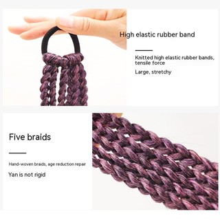 Kẹp Tóc Bện Ruy Băng Màu Gradient Độc Đáo