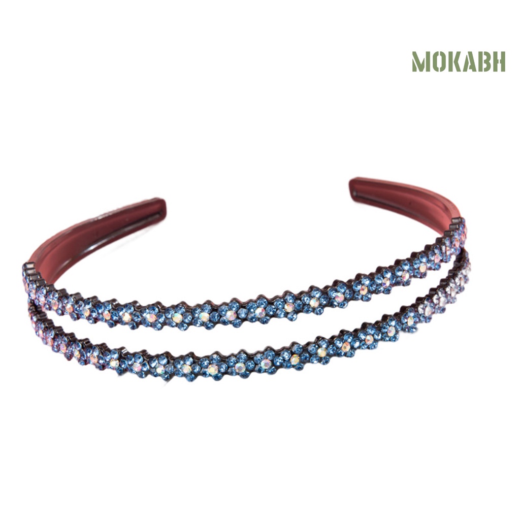 Băng Đô Cài Tóc Đính Đá Lấp Lánh Phong Cách Hàn Quốc Cho Nữ