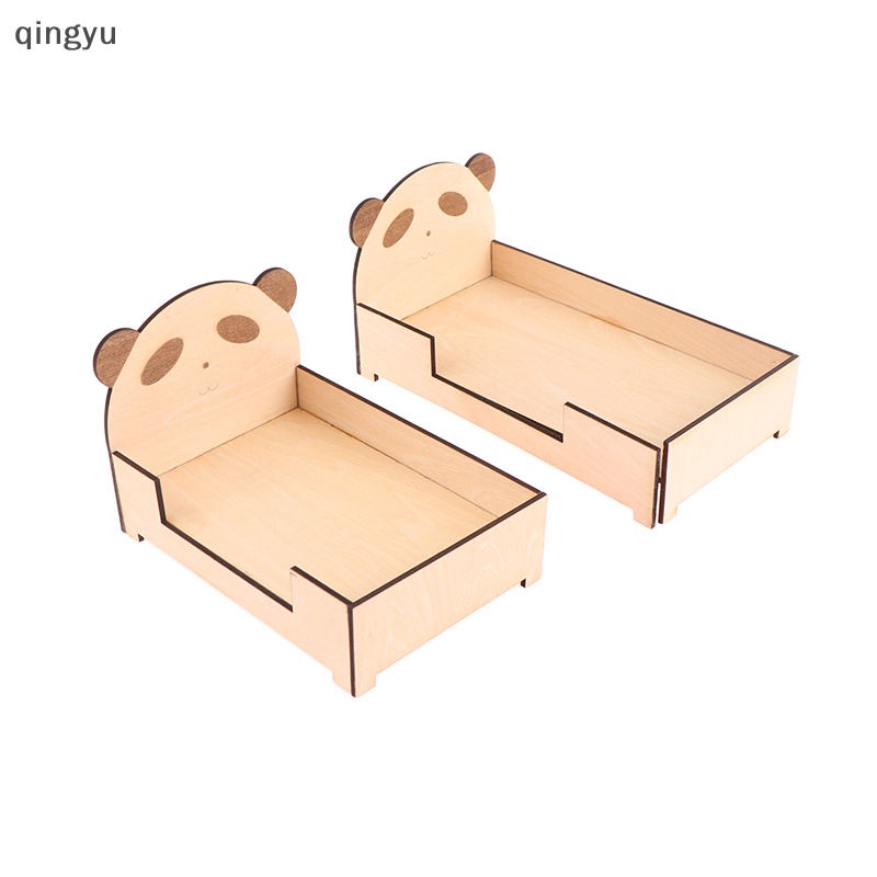 Giường Ngủ Hoạt Hình Mini Tỉ Lệ 1 / 12 Trang Trí Nhà Búp Bê