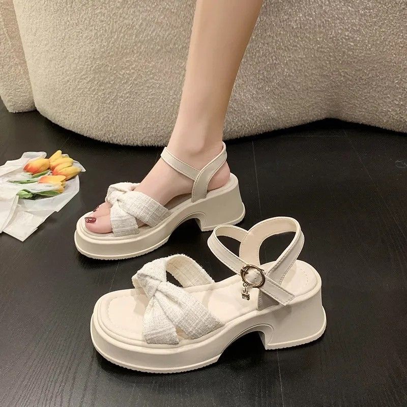 Giày Sandal Mary Jane Đế Dày Size Lớn 52CJ Dành Cho Nữ