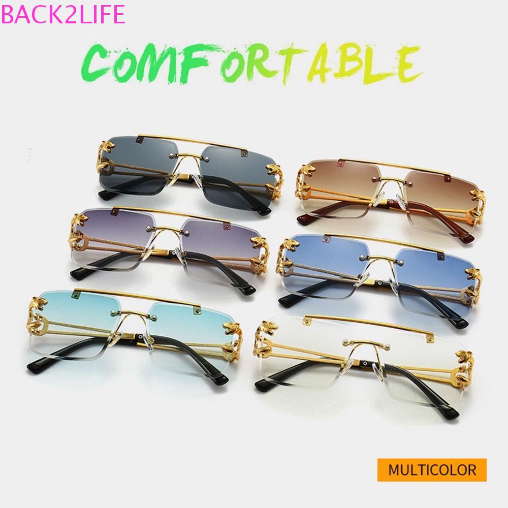 Kính Mát Chống Tia UV Họa Tiết Da Báo Phong Cách Steampunk Hàn Quốc Dành Cho Nam Và Nữ Back2Lilife