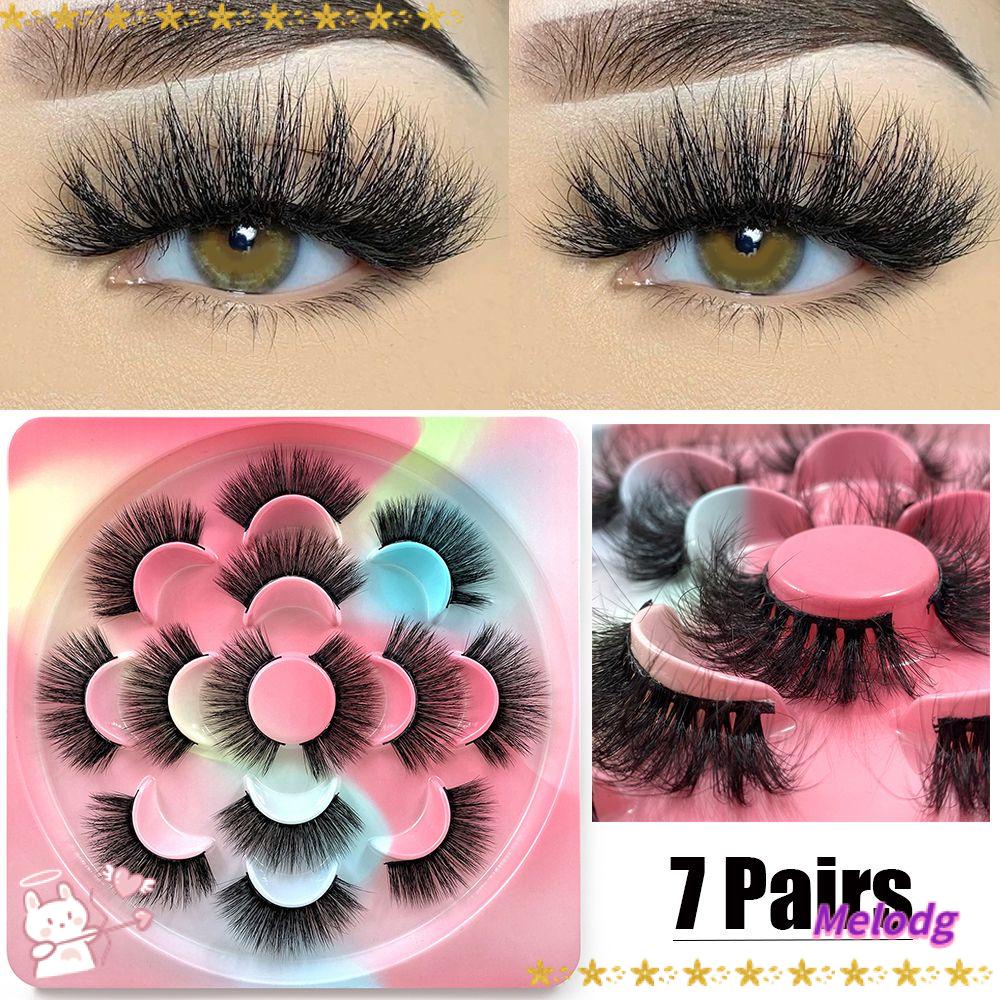 Bộ 7 Cặp Lông Mi Giả Dáng Dài Mềm Mịn Tự Nhiên