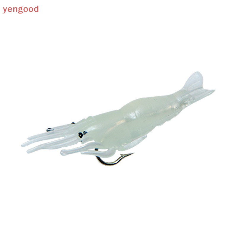 Set 10 Mồi Câu Cá Giả Hình Con Tôm Mềm Mại Kèm Móc Câu Tiện Lợi