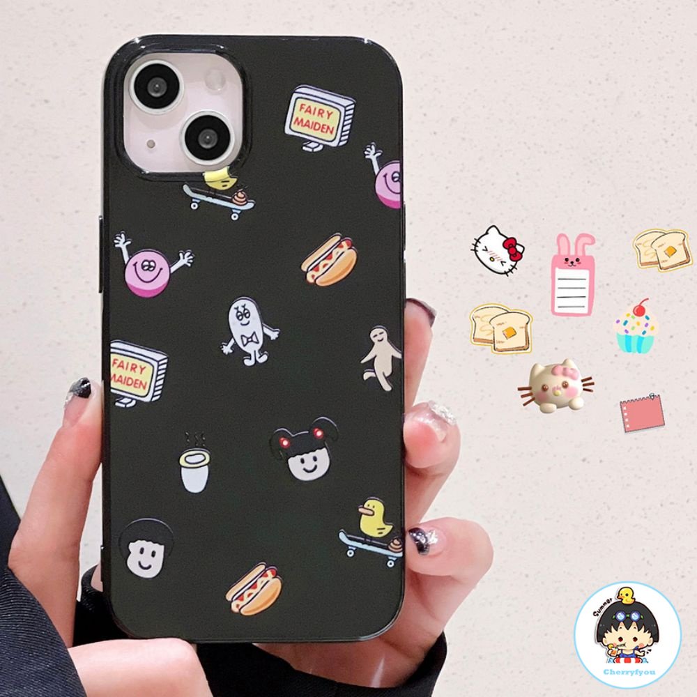 Ốp Điện Thoại TPU Mềm Chống Sốc In Hình Hoạt Hình Cho IPhone 14 Pro Max 13 12 11 Pro Max XR XS 7 8 Plus