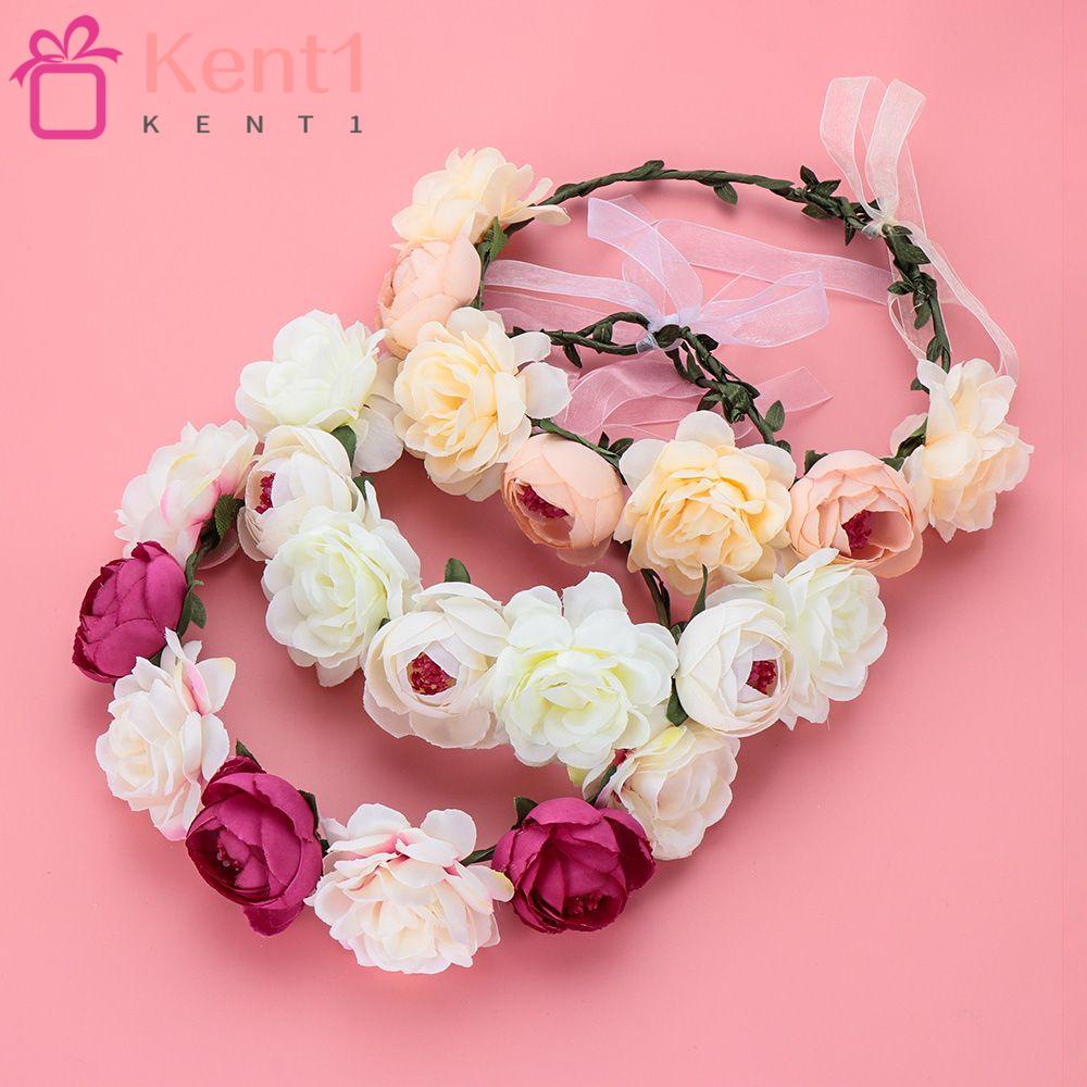 Băng Đô Đội Đầu Hình Vòng Hoa Có Thể Điều Chỉnh KENT1 Cho Nữ