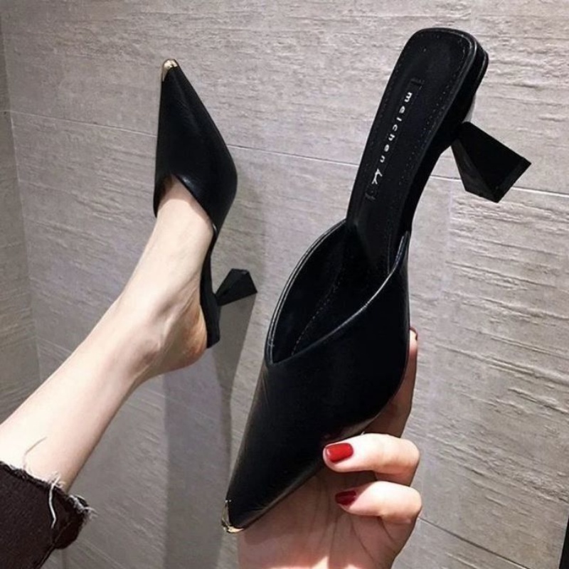 Dép Cao Gót Mũi Nhọn Thời Trang Xuân Hè 2023 Phong Cách Mới Cho Nữ
