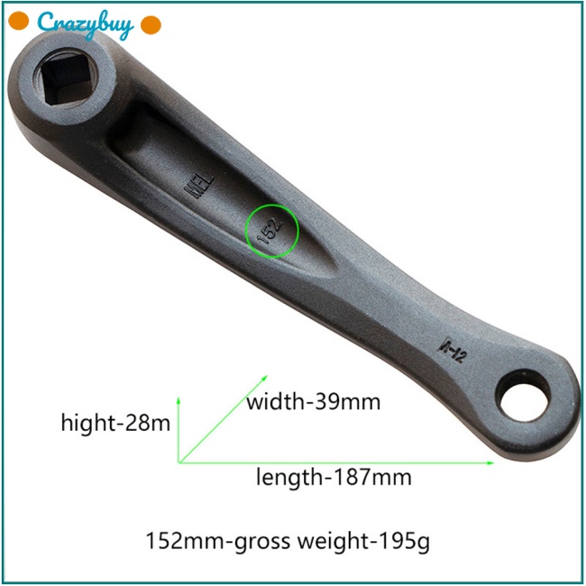 Tay Quay CR 140mm / 152mm 7 / 8 / 9 Bằng Hợp Kim Nhôm Cho Xe Đạp Leo Núi