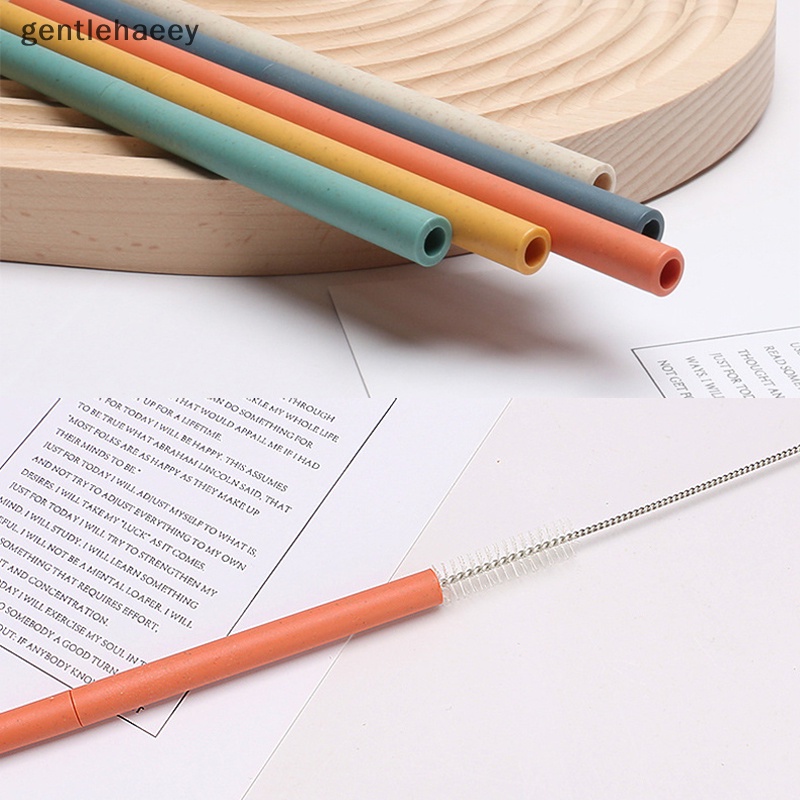 Ống Hút Nhựa Thẳng Kèm Cọ Vệ Sinh Trang Trí Tiệc