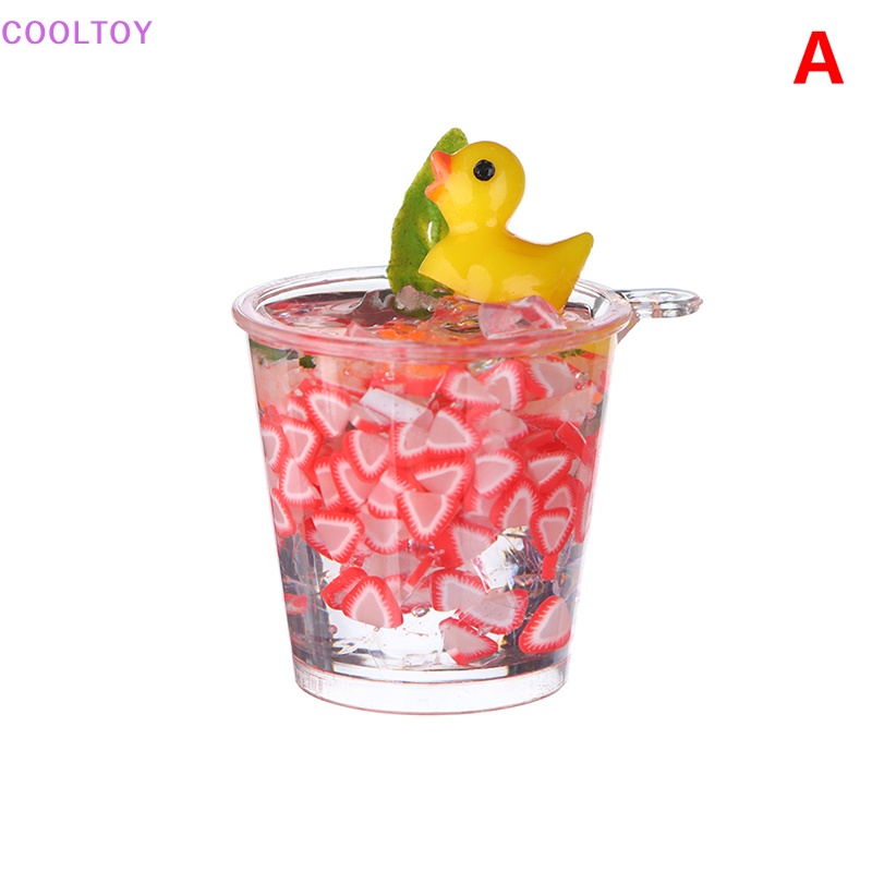 1 Đồ trang trí Cốc Nước Đá Mini Màu Dạ Quang Dùng Trang Trí Tiểu Cảnh