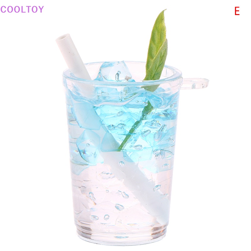 Cooltoy 1 Đồ trang trí Ly Nước Đá Mini Hai Màu Dạ Quang Dùng Trang Trí Tiểu Cảnh / Nhà Búp Bê