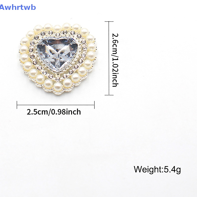 Khóa Hộp Quà Bằng Acrylic Hình Trái Tim Đính Đá 27 * 26mm DIY