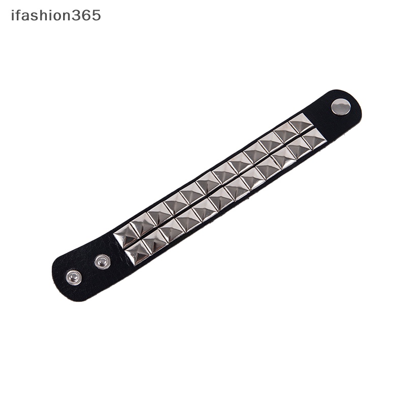 Vòng Tay Đinh Tán Bản Rộng Phong Cách Punk Gothic Thời Trang ifashion365 Cho Nam Và Nữ