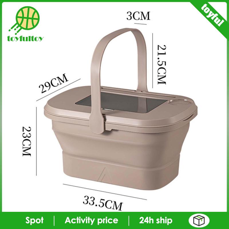 Chậu Rửa Gấp Gọn Có Nắp Đậy Dùng Cho Cắm Trại / Cà Phê