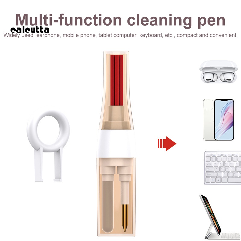 1 Bộ Bút Làm Sạch Tai Nghe Bluetooth Màu Trắng Kích Thước Mini Dùng Trong Văn Phòng