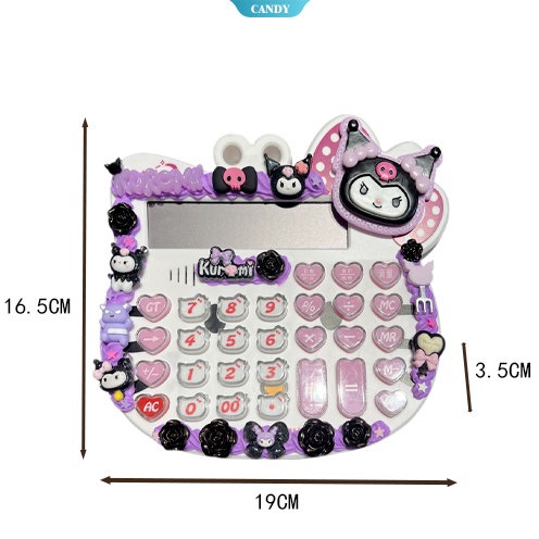 Máy Tính Báo Cáo Bằng Giọng Nói Kuromi HelloKitty Kích Thước Lớn Họa Tiết Hoạt Hình Sáng Tạo Cho Học Sinh