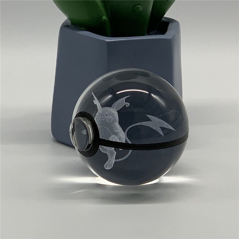 Đèn Ngủ Bóng Pha Lê Pokemon 3D Sạc Cổng USB Độc Đáo Trang Trí Nhà Cửa