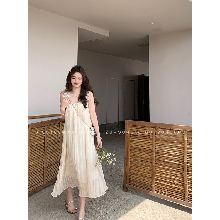 Đầm Công Chúa Một Mảnh Cổ Vuông Dáng Ôm Thời Trang Mùa Hè Phong Cách Mới Tinh Tế