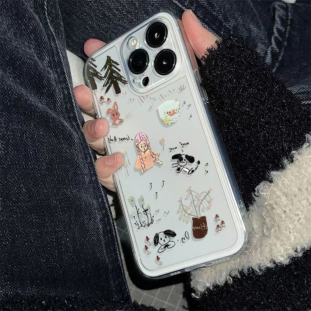 ✅Ốp Điện Thoại Hình Cô Gái Phong Cách Thời Trang Cho iPhone127814Ốp Điện Thoại Mềm Đơn Giản Chống Sốc max11 Forest Plus136In Apple 2B6I