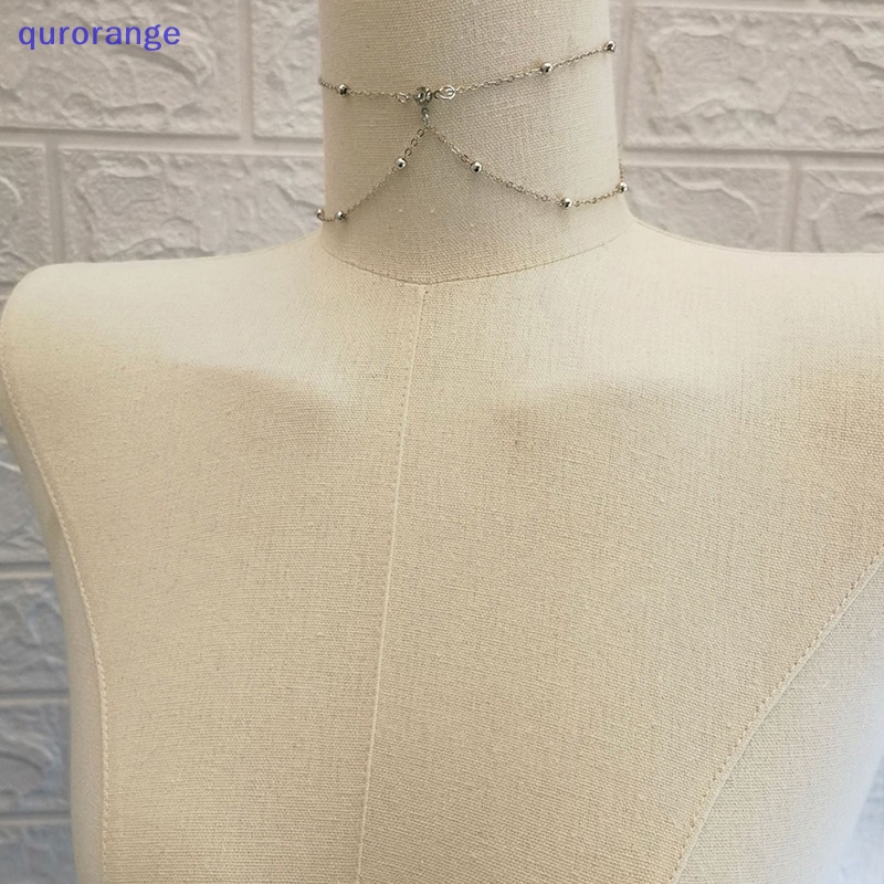 Dây Chuyền Body Chain Bằng Kim Loại Đính Đá Quyến Rũ Thời Trang Cho Nữ