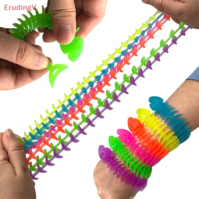 [ErudingV] 1 Dây Đồ Chơi Xương Cá TPR Giảm Căng Thẳng Tự Kỷ Cho Trẻ Em Và Người Lớn [Mới]