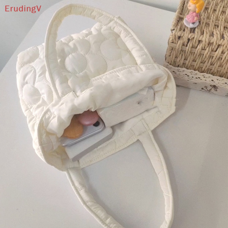 [ErudingV] Túi Đựng Hộp Cơm Trưa Xách Tay May Chần Phong Cách Ins Hàn Quốc Hợp Thời Trang Cho Nữ [Mới]