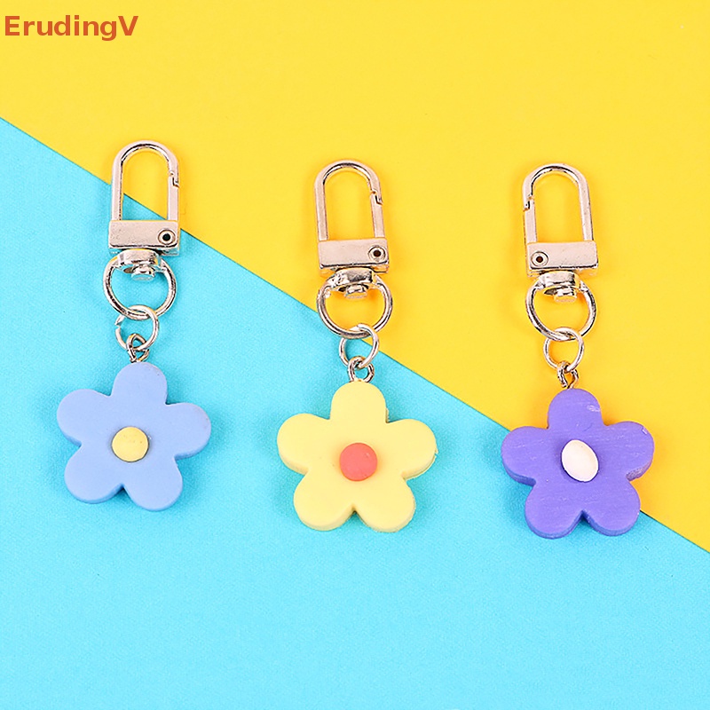 [ErudingV] Móc Khóa Ba Lô / Túi Xách Trang Trí Hình Hoa Màu Kẹo Dễ Thương [Mới]