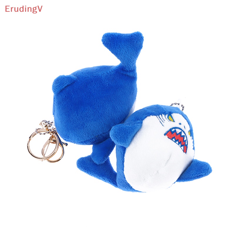 [ErudingV] Móc Khóa Hình Cá Mập Nhồi Bông Mềm Mại Sáng Tạo
