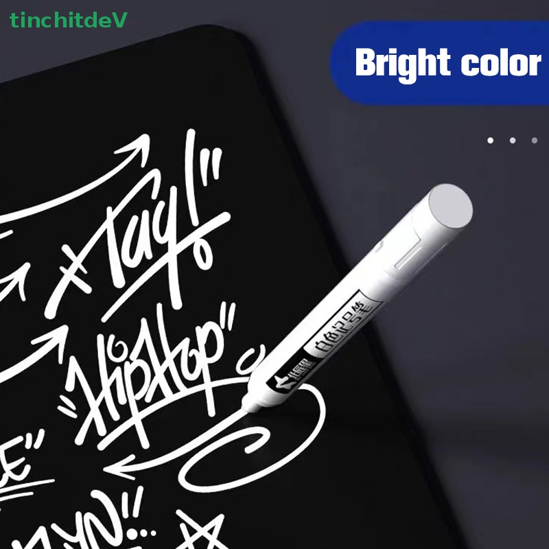 Bút Lông Đánh Dấu Graffiti Bằng Cao Su Dày Ngòi Trắng Chống Nước Mau Khô Đặc Biệt