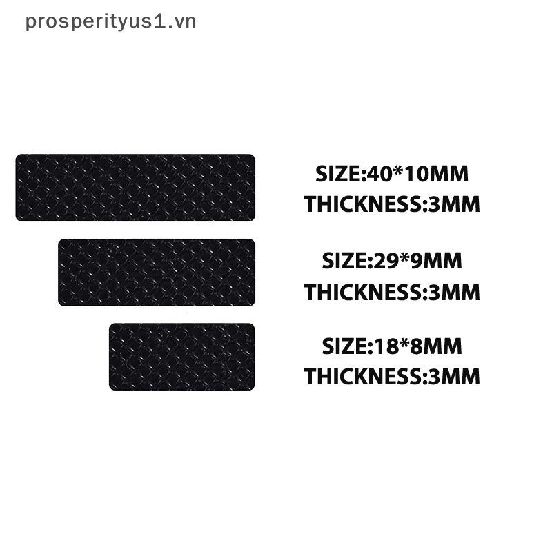 1 [prosperityus1] Gói 6 Miếng Dán Cao Su Dày Chống Trượt Bàn Phím Cơ
