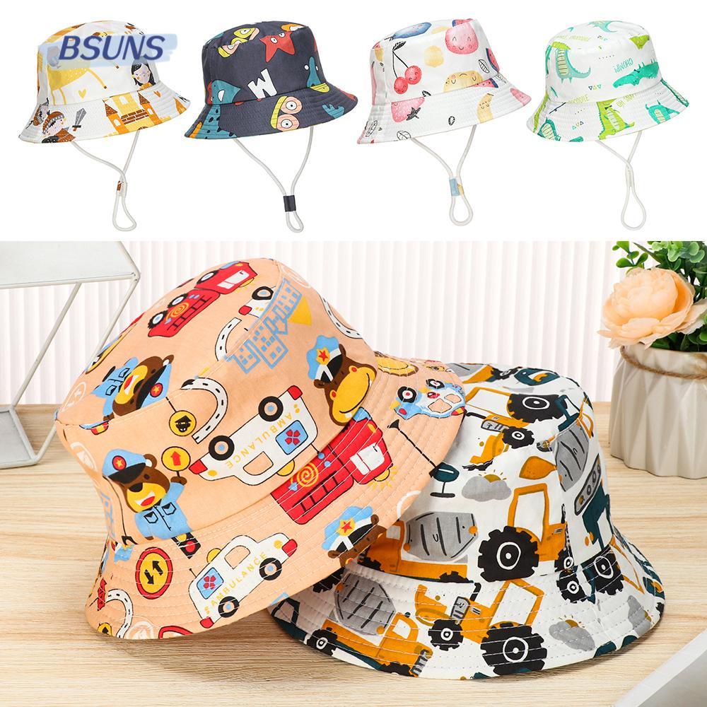 Mũ Bucket Đi Biển Mùa Hè In Họa Tiết Hoạt Hình Dễ Thương Cho Bé