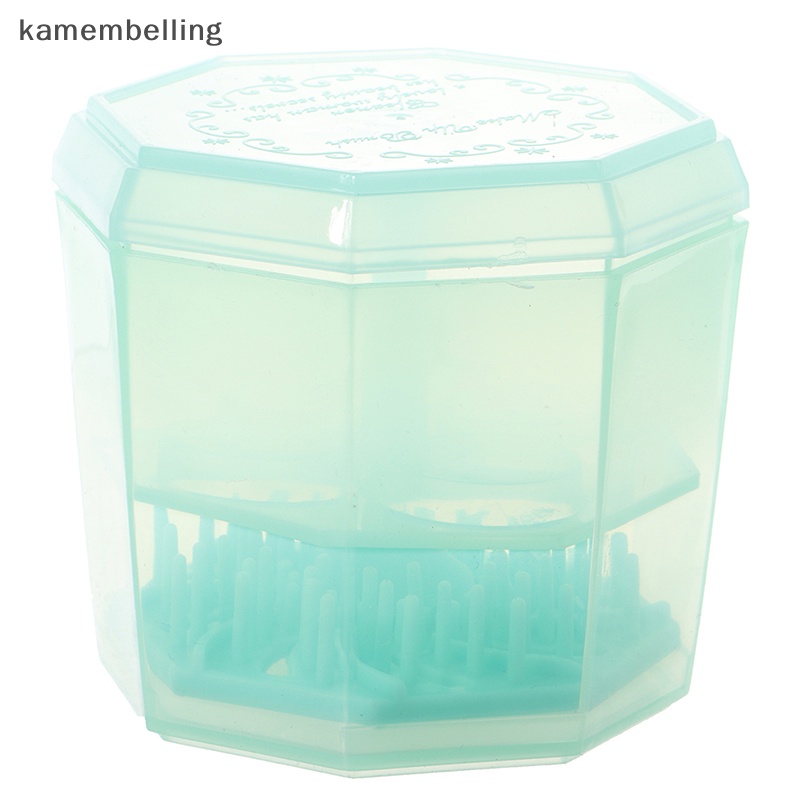 Hộp Vệ Sinh Cọ Trang Điểm kamembelling Kèm Giá Phơi Khô Tiện Dụng