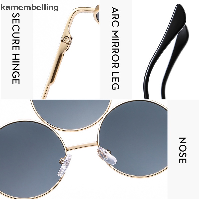 Kamembelling Kính Mát Gọng Tròn Thời Trang Dành Cho Cả Nam Và Nữ