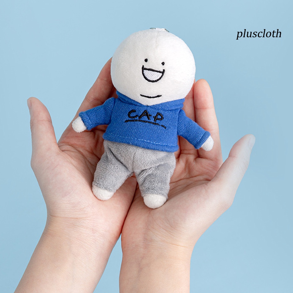 < Plus > Móc Khóa Búp Bê Nhồi Bông Hoạt Hình Màu Xanh Dương 12cm Có Khóa Sắt Dễ Thương Có Thể Thay Đổi Trang Trí Ba Lô Quà Tặng Cho Cặp