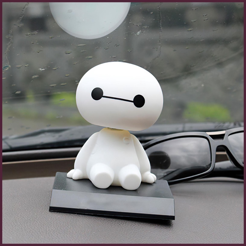 Búp Bê Lắc Đầu Màu Trắng Trang Trí Xe Hơi