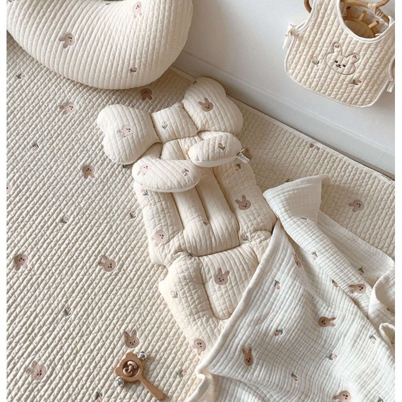 Đệm Lót Xe Đẩy Em Bé Chất Liệu Cotton Dày Mềm Mại