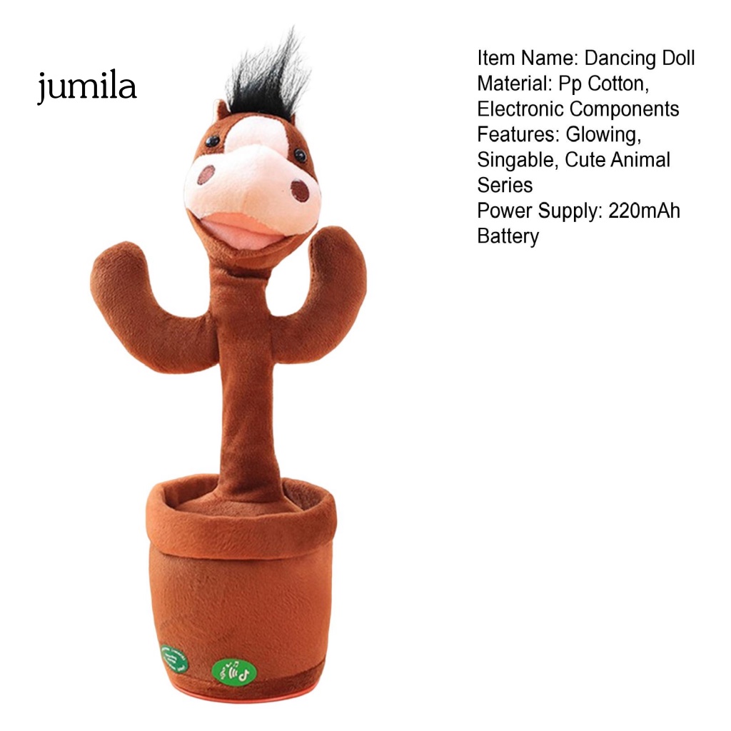 1 Bộ Búp Bê Bò Nhảy Múa Chạy Pin 220mAh Có Đèn LED Phát Sáng Dành Cho Trẻ Em