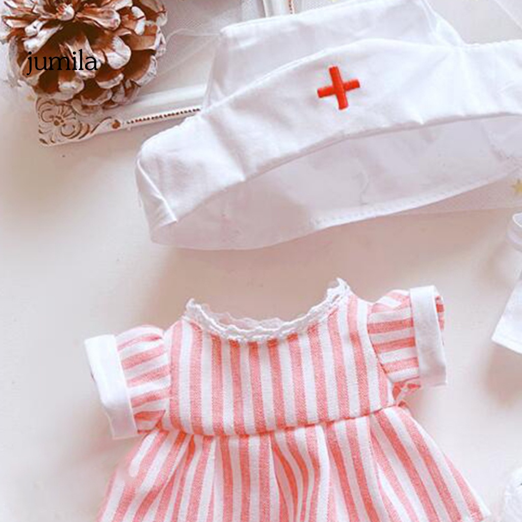 1 Bộ Đầm + Túi Xách + Nón Hóa Trang Y Tá Mini Dành Cho Búp Bê