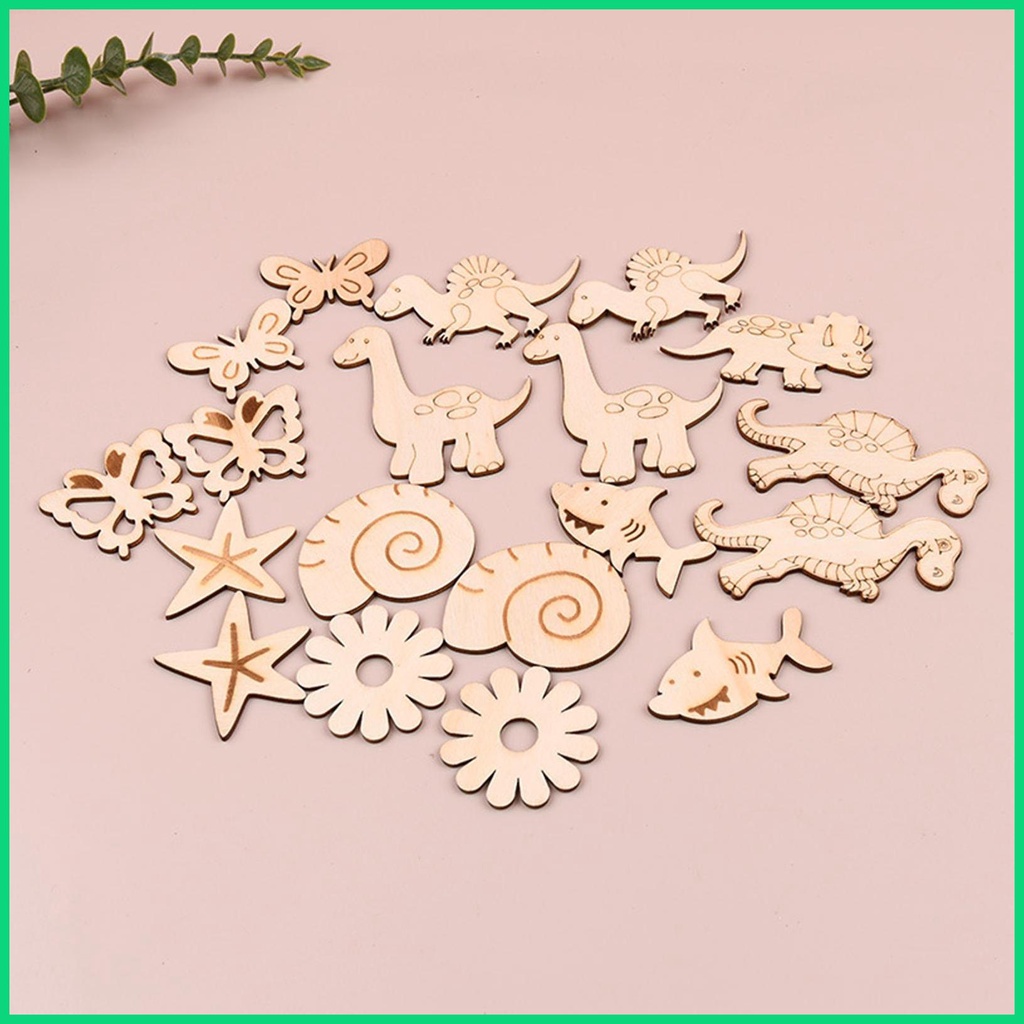 Set 8 Phụ Kiện Trang Trí Sổ Tay / Mặt Dây Chuyền Hình Động Vật Graffiti DIY