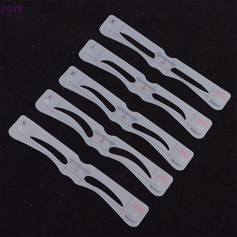 Set 12 Khuôn Hỗ Trợ Kẻ Lông Mày Tiện Dụng Chất Lượng Cao