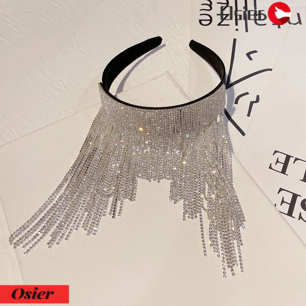 Băng Đô Cài Tóc Đính Tua Rua Lấp Lánh 1 Cái Cho Cô Dâu