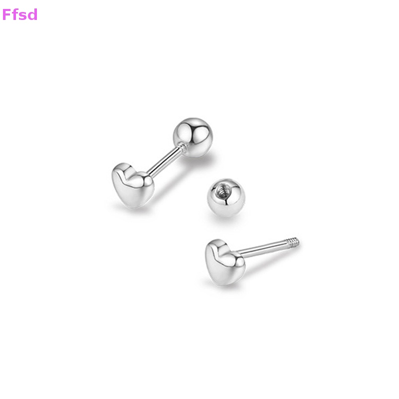 1 Đôi Khuyên Tai Hình Trái Tim Dạng Xoắn Ốc Dành Cho Nữ