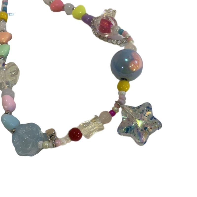 Vòng cổ Chuỗi Hạt Mặt Ngôi Sao Ngọt Ngào Thời Trang Hàn Quốc Cho Nữ