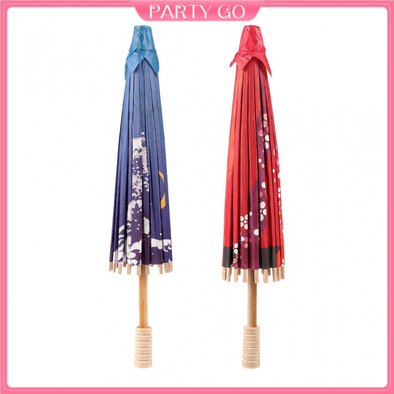 Bộ 2 Dù Giấy Màu Sắc Dùng Làm Đạo Cụ Chụp Ảnh Phong Cách Trung Hoa