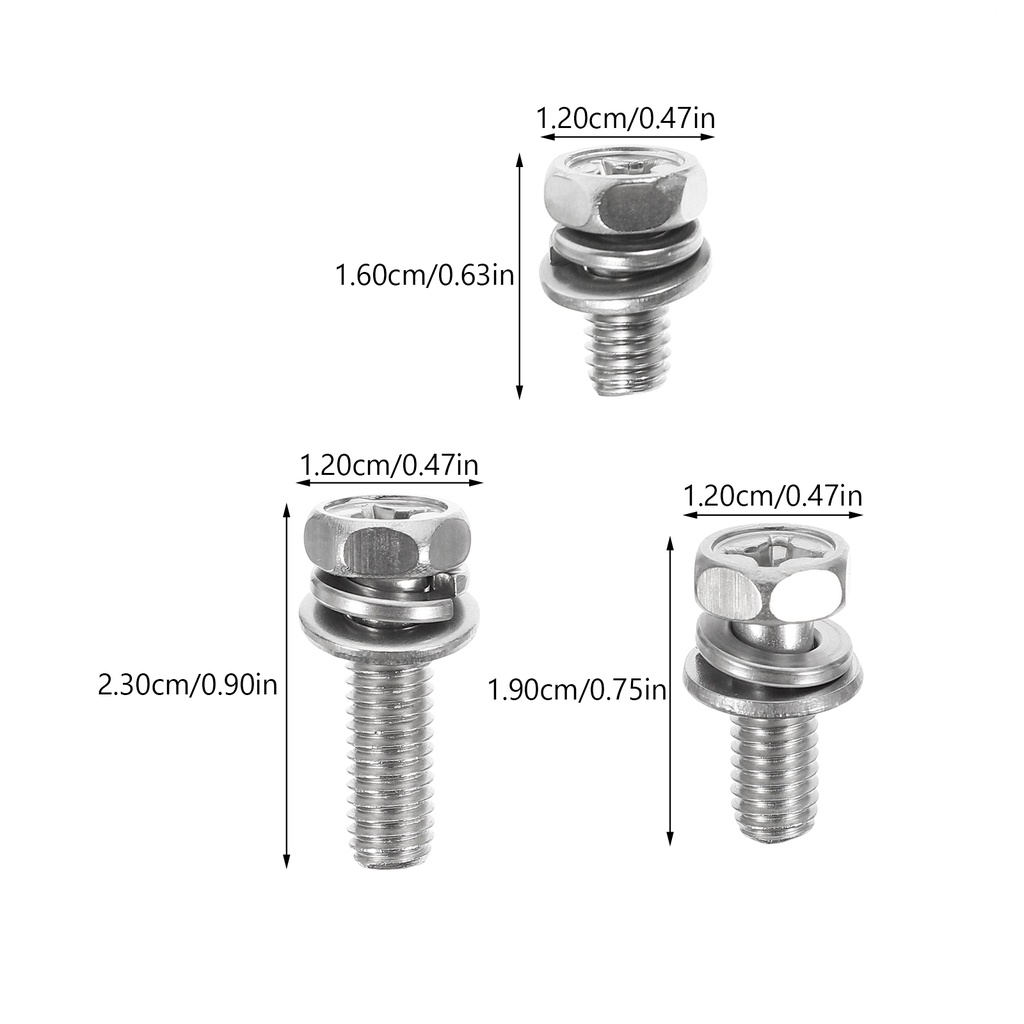 Set 18 Ốc Vít Phụ Tùng Cho Xe Mô Tô