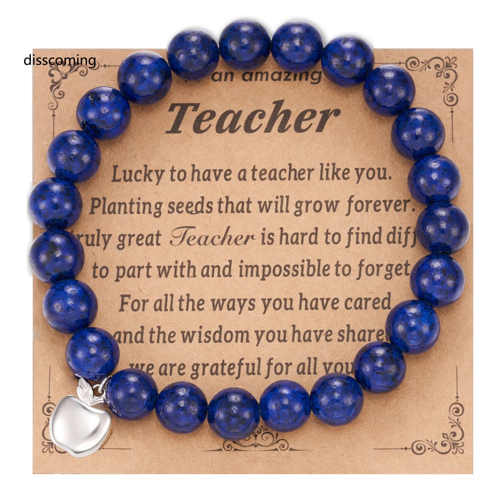 Băng Đô SL SL SL SL SL| Vòng Tay Chuỗi Hạt Đá Tự Nhiên Khắc Chữ Thank You Và Thẻ Trái Cây Co Giãn Thời Trang Cho Nữ