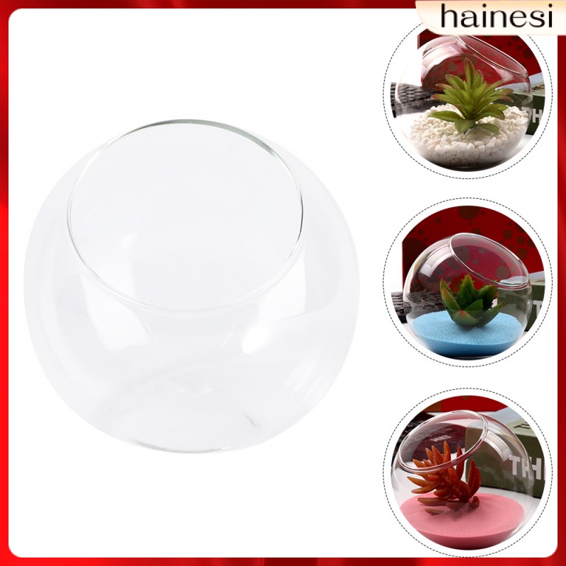 Chậu Thủy Tinh Trồng Cây Hình Tròn Cỡ Lớn Trang Trí Bàn Tiệc Cưới
