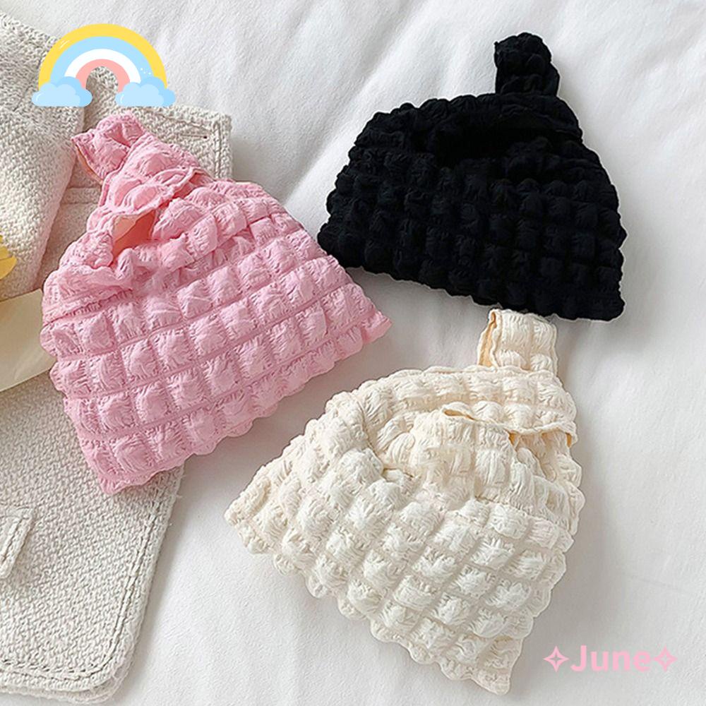 JUNE Túi Xách Nữ Đeo Cổ Tay Thắt Nút Đáng Yêu