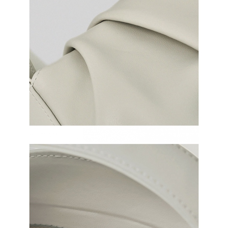 Túi Xách Da Mềm Xếp Ly Đơn Giản Thời Trang Cho Nữ