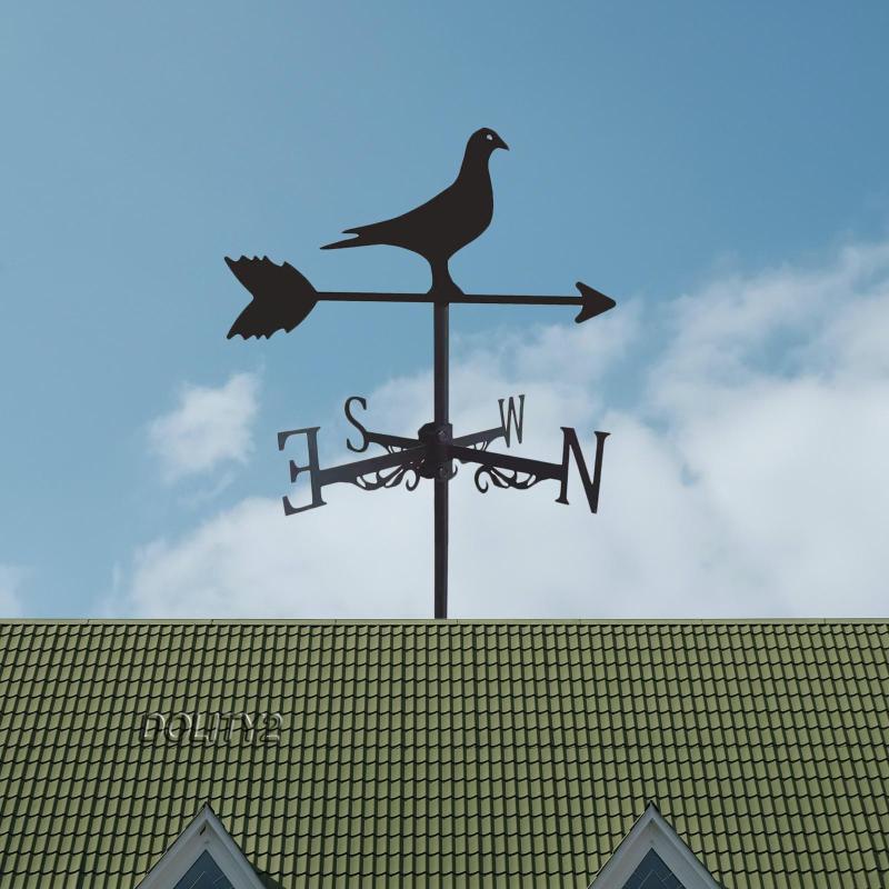 [Dolity2] Dụng Cụ Đo Hướng Gió Bằng Sắt Rèn Luyện Thời Tiết Cho Sân Vườn